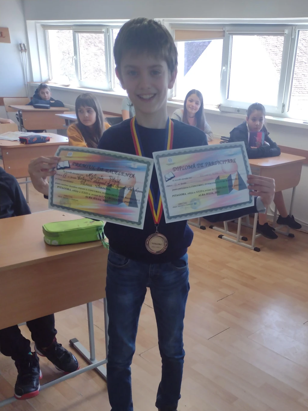 Premiul de excelență la concursul de matematica Pitagora